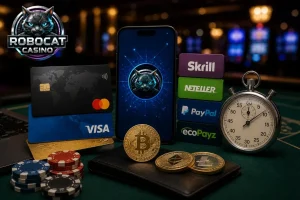 Metodi di pagamento su Robocat Casino: carte, e-wallet, crypto e tempi di transazione